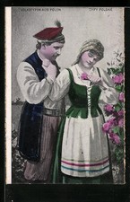 Ansichtskarte junges paar - ansichtskarte, in