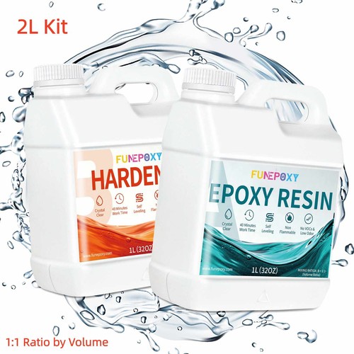 Clear epoxy resin 2l - 1a:1b,