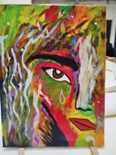 Handgemalt Acryl Bild mit