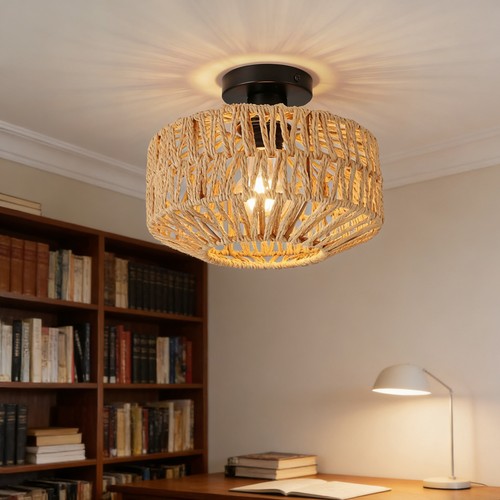 Deckenleuchte rattan für - deckenleuchte,