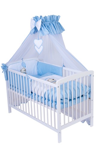 Babybett 120x60 weiß kiefer - 120x60,
