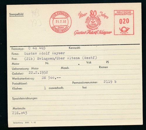 S0473 francotyp afs - francotyp,