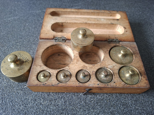 Antike gewichte messing - gewichte,