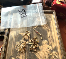 Konvolut Bruchgold, Gold Schmuck, 333 er , 23,23 Gramm.Antik, defekt, brauchbar.