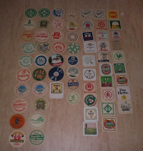 Alte ddr bierdeckel - ♥,