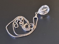 Bergkristall Anhänger mit Kette Silber 925 