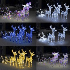 LED Rentier mit Schlitten