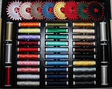 Nähgarn Set Nähboutique Nähbox 44 Teile Syngarn Spulen Spezial Sternzwirn  uvm