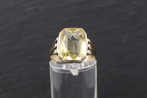 Antiker citrin goldring - antiker,