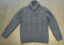 OTTO KERN Cardigan Grau Meliert / 48 / Strickjacke, Wolle, UVP 249€