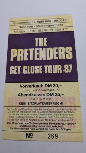 The pretenders ticket - pretenders,,