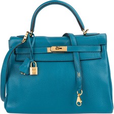 Hermès bleu izmir clemence - bleu,