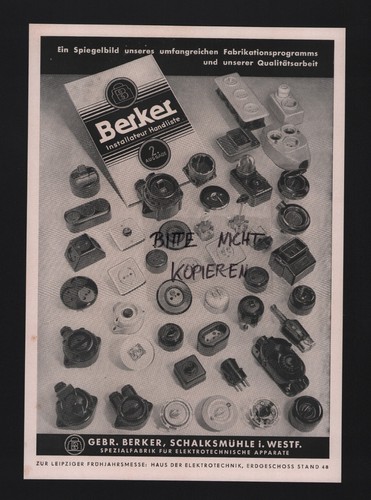 Schalksmühle werbung 1939 - schalksmÜhle,,
