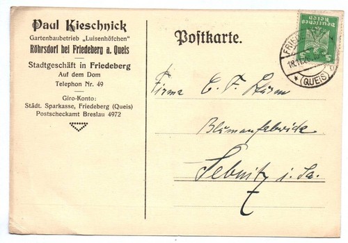Postkarte paul kieschnick - postkarte,