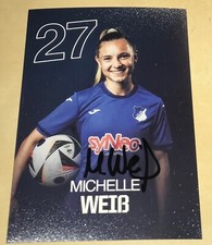 Michelle Weiß signierte Autogrammkarte Hoffenheim Frauen Autogramm 2024/25 #10