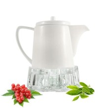 Teekanne aus porzellan mit - teekanne,