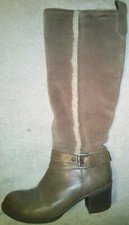 Dave Mayer Damen Wildleder Stiefel Langschaftstiefel Gr. 36