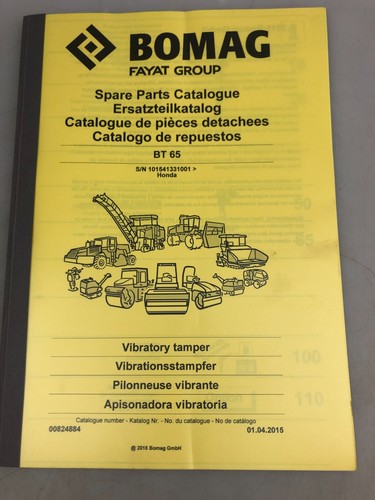 Bomag ersatzteilkatalog - bt,
