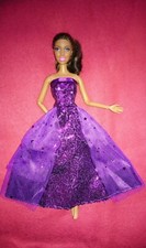 Barbie Puppen Kleid Glitzer