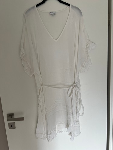 Lockeres weißes strandkleid - lockeres,