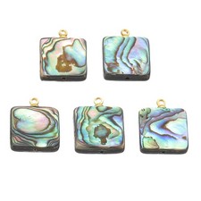 Abalone Shell Charm, 5 Stück