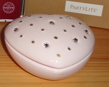 Partylite  Teelichthalter Pinkes Herz mit Swarovski Kristallen P93296  NEU OVP