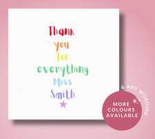 Dankeskarte Lehrer -