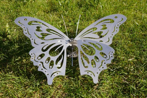 Schmetterling edelstahl - 3d,