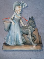 Antike Keramik Porzellan Figur