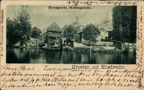 Sliedrecht zuid holland - ak,