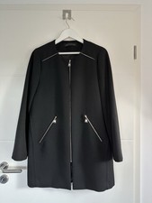 Zara Mantel schwarz weiß