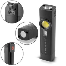 STAHLWERK LED Arbeitsleuchte 5 W Taschenlampe Werkstattlampe 4 Modi UV Akku USB