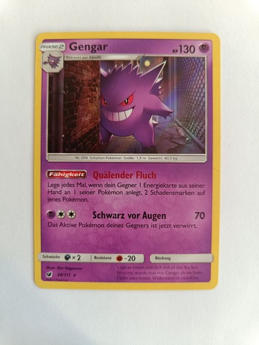 Pokémon karte gengar - pokémon,