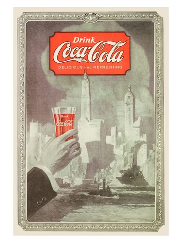 Vintage coca cola - vintage, werbeplakat