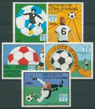 Elfenbeinküste 1978 Fußball-WM in Argentinien Ball Torwart 552/56 postfrisch