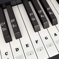 Klavier Keyboard Aufkleber 88