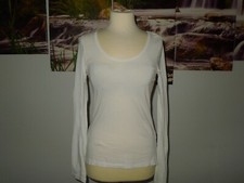 ?OUR BEST Organic Cotton Shirt XS S 32 34 Weiß Jersey Baumwolle