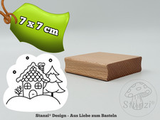 Holzstempel Weihnachtshaus – Stanzi® Design