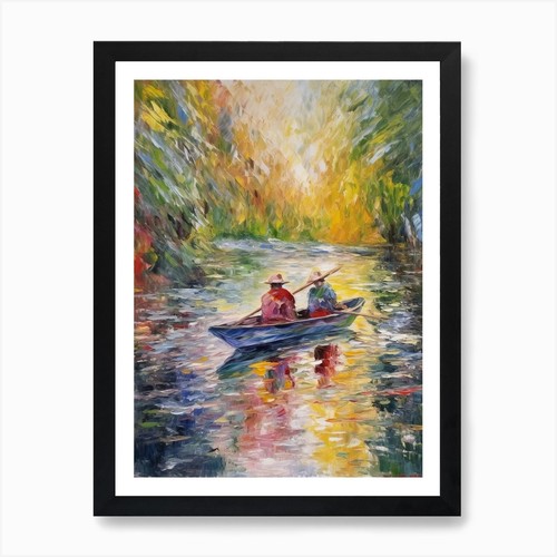 Kanufahren stil von monet - im, 2