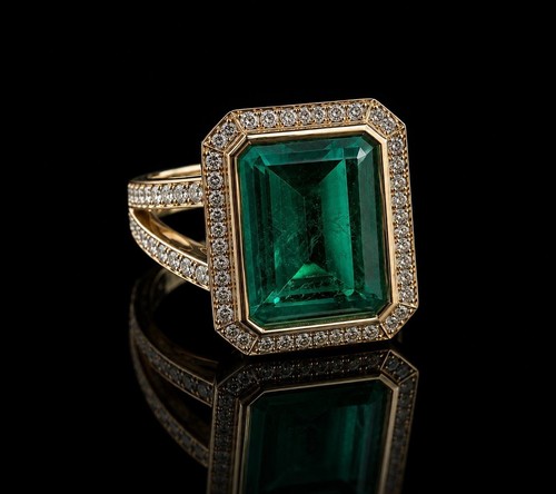 14k goldring mit ct - mit, 1.34