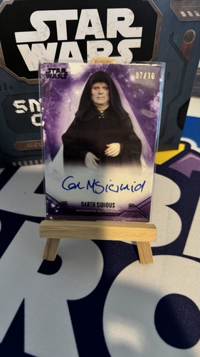 Darth sidious star wars topps - darth,