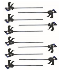 Einhandzwinge Schraubzwinge Zwinge 100 150 300 450 600 mm Klemmzwinge 10 tlg Set