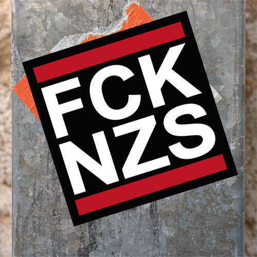 100x fck nzs sticker - fck, aufkleber