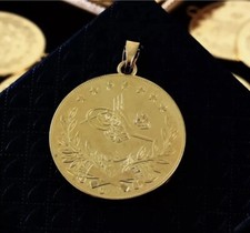 ?Resat Altin Türkische Goldmünze  22 Ayar Altin KAPLAMA Vergoldet  35mm?