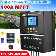 100A MPPT 4000W Solar PV Regler 12V 24V 36V 48V Solar Laderegler Controller LCD