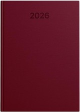Idena Wochenkalender 2026 A5 Hardcover – Burgund/ Blau / Schwarz – Deutsch