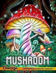 Mushroom coloring book - mushroom,