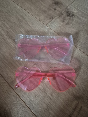 Herzbrille rosa herzfom - herzbrille,