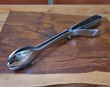 Vintage VINERS Edelstahlzange Zuckerwürfel, Eiswürfel Federwirkung, 19 cm