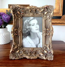 Bilderrahmen Barock Antik Stil gold Fotorahmen Rahmen Prunkrahmen Stehrahmen Neu